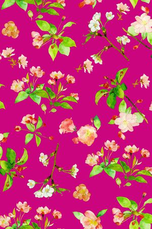 水彩清新 清爽印花华亿平台图片