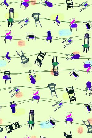 个性 俏皮 手绘印花华亿平台图片