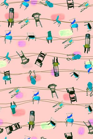 个性 俏皮 手绘印花华亿平台图片