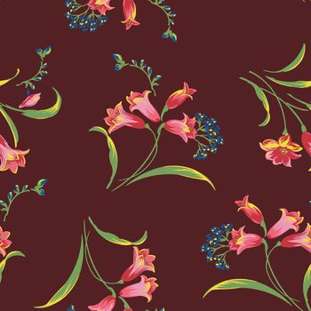 481816-韩式手绘抽象花卉女装华亿平台