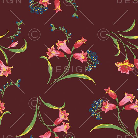 宫廷风印花华亿平台图片