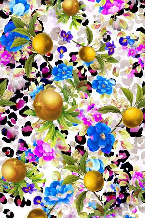 夏日风情印花华亿平台图片