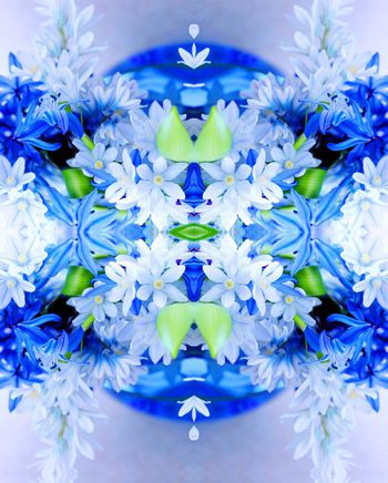 481880-欧美流行时尚左右对称花卉印花