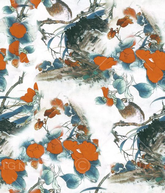 中国风印花华亿平台图片