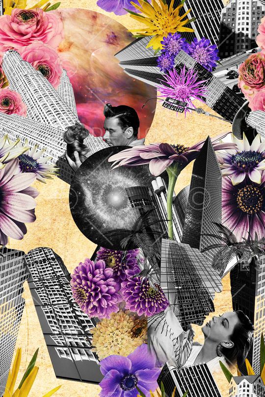 拼贴印花华亿平台图片