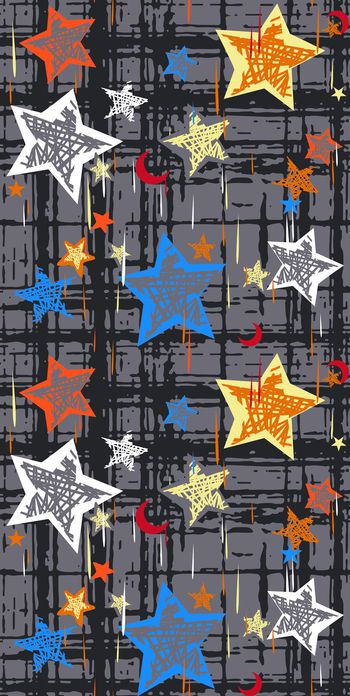 481981-手绘底纹 星星