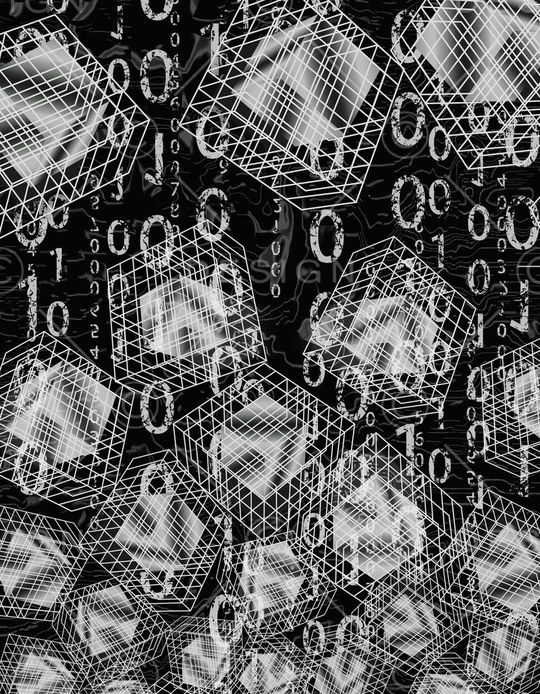 男裝立体空间定位印花印花华亿平台图片