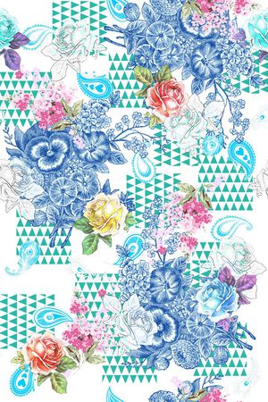 玫瑰印花华亿平台图片