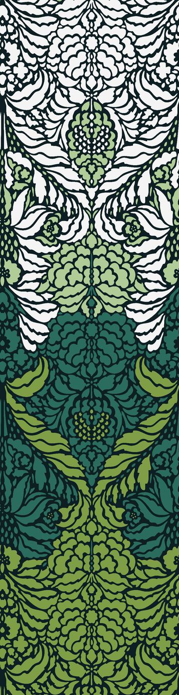 482208-定位绿色装饰性卷草华亿平台