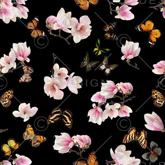 花卉风格印花华亿平台图片