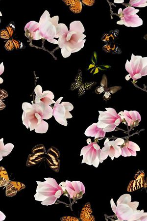 花卉风格印花华亿平台图片