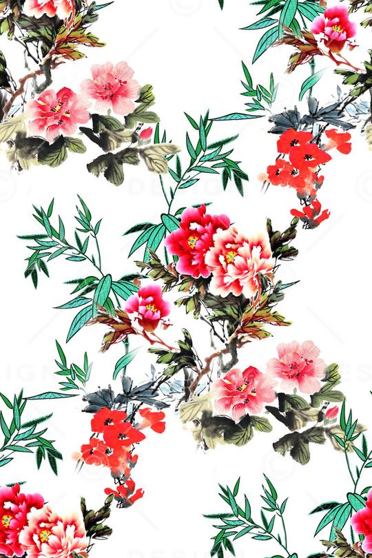 中国风印花华亿平台图片