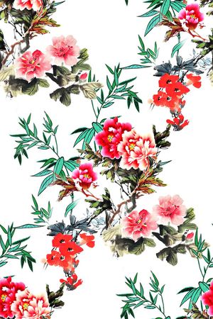 中国风印花华亿平台图片