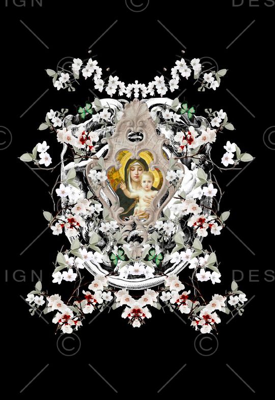 潮流时尚印花华亿平台图片