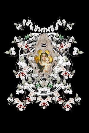 潮流时尚印花华亿平台图片