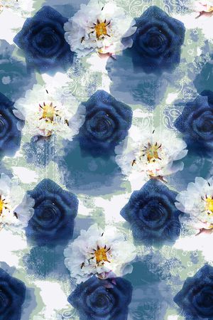 甜美 数码印花华亿平台图片