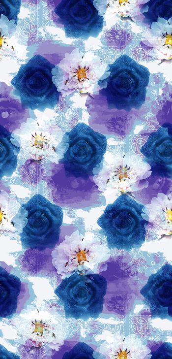 482364-佩斯利肌理底纹加白茶花组合华亿平台