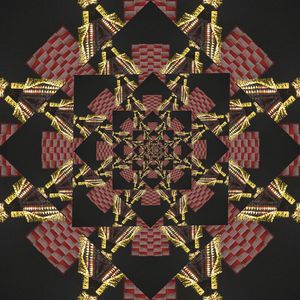 方形印花华亿平台图片