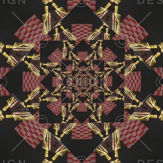 方形印花华亿平台图片