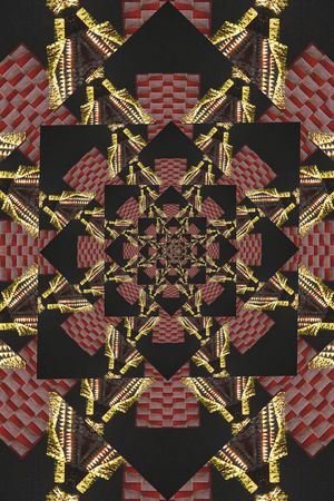 方形印花华亿平台图片