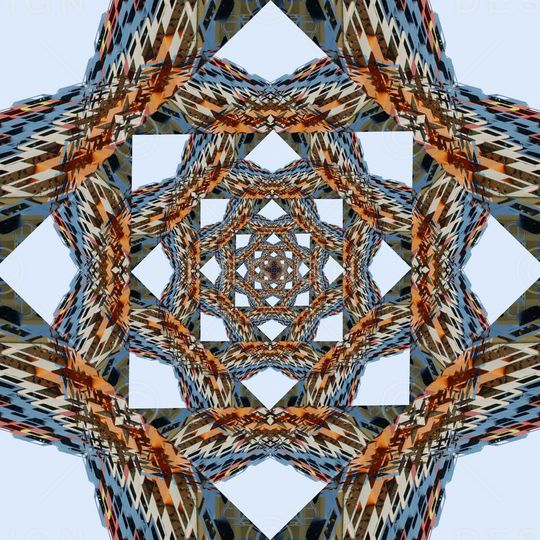 方形印花华亿平台图片