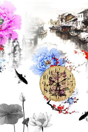 中国风印花华亿平台图片