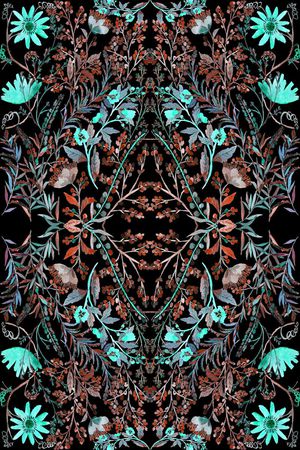 民族 波西米亚 手绘印花华亿平台图片