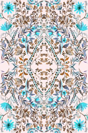 民族 波西米亚 手绘印花华亿平台图片