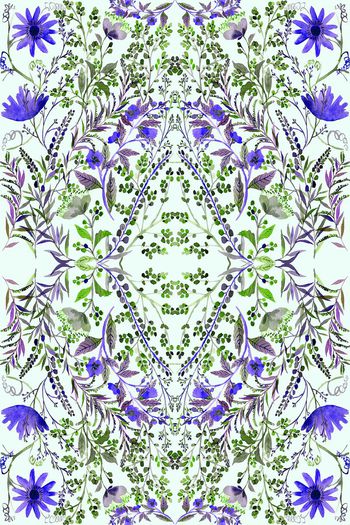 482454-民族 波西米亚 手绘花