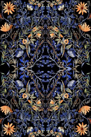 民族 波西米亚 手绘印花华亿平台图片