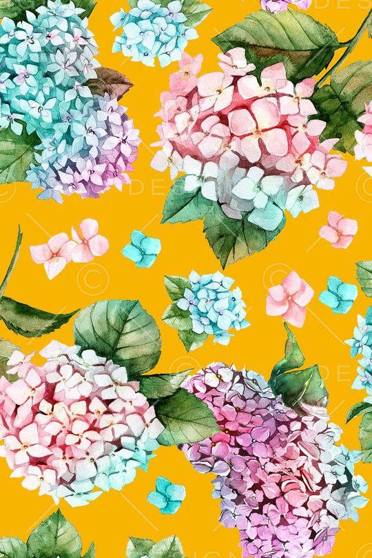 手绘  清新 雅致印花华亿平台图片