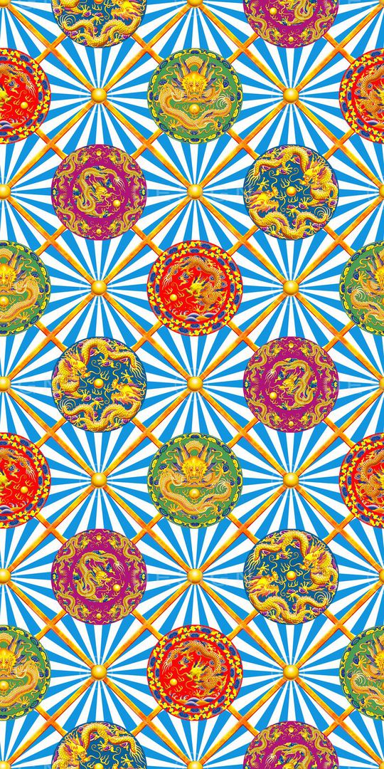 几何印花华亿平台图片