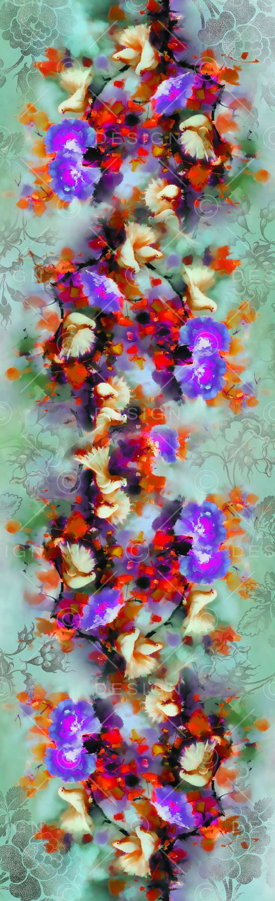 中国风印花华亿平台图片