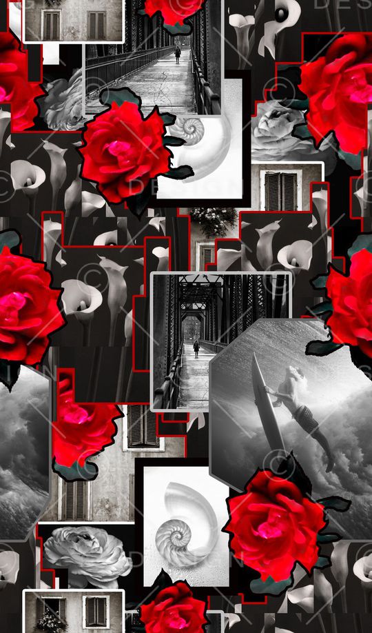 复古印花华亿平台图片