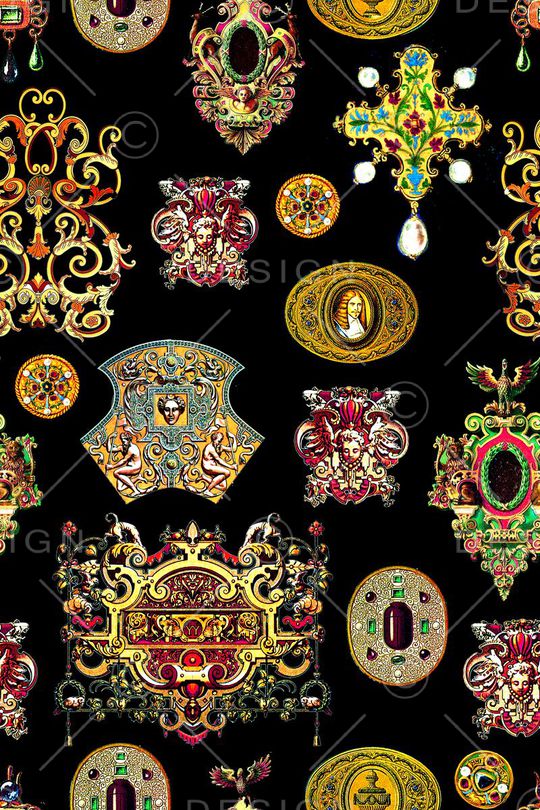 欧式印花华亿平台图片