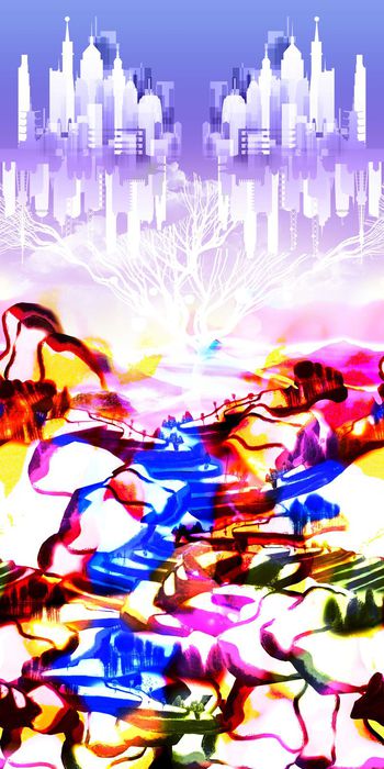 抽象印花华亿平台图片