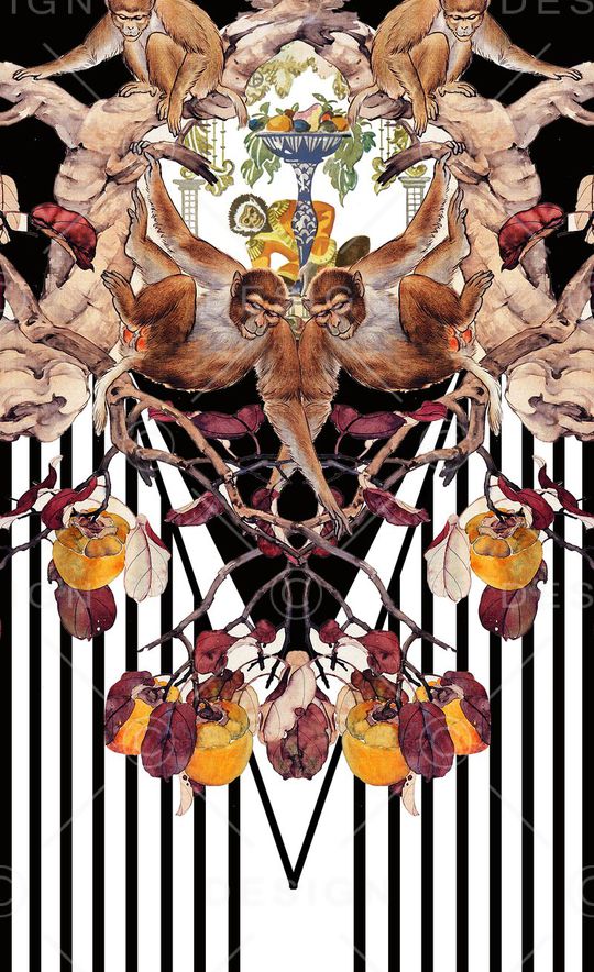 潮流时尚印花华亿平台图片