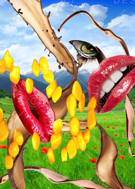 抽象印花华亿平台图片