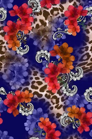 野性时尚印花华亿平台图片