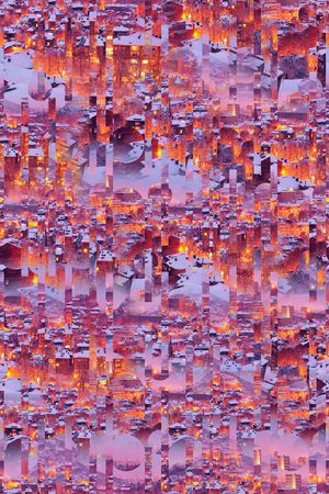 夜景印花华亿平台图片