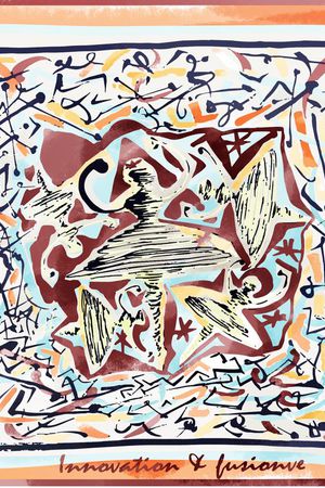 抽象符号印花华亿平台图片