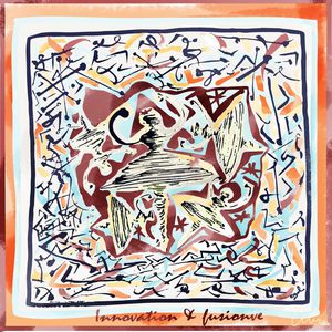 抽象符号印花华亿平台图片