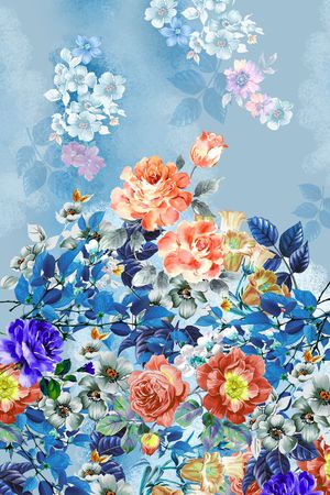 手绘印花华亿平台图片