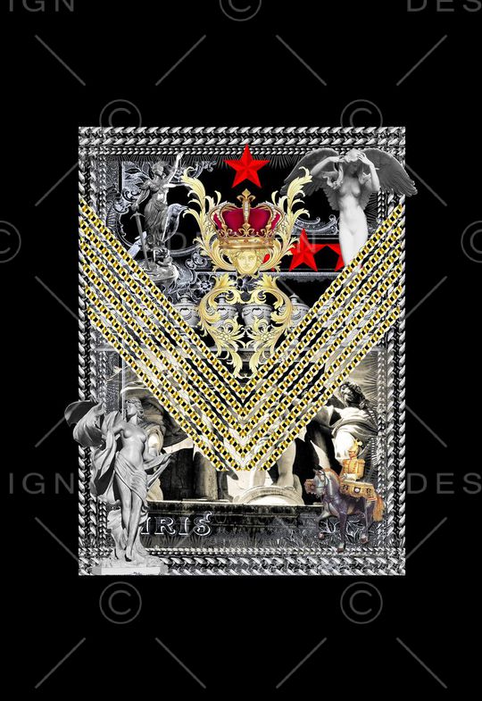 潮流时尚印花华亿平台图片