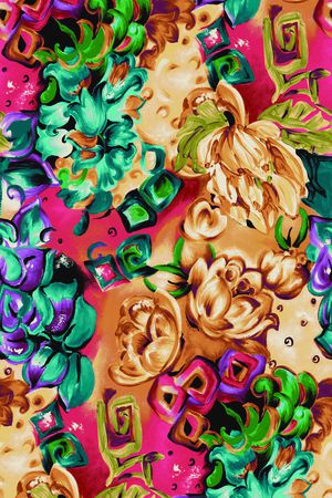 手绘印花华亿平台图片