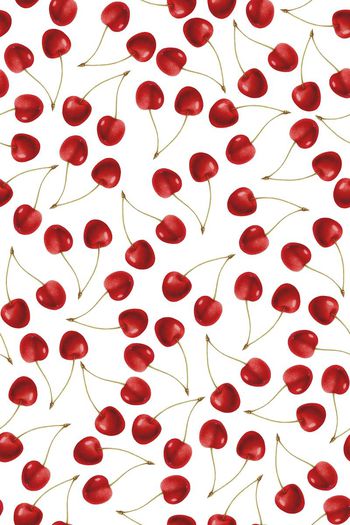 483059-田园风小樱桃水果趣味图案箱包华亿平台