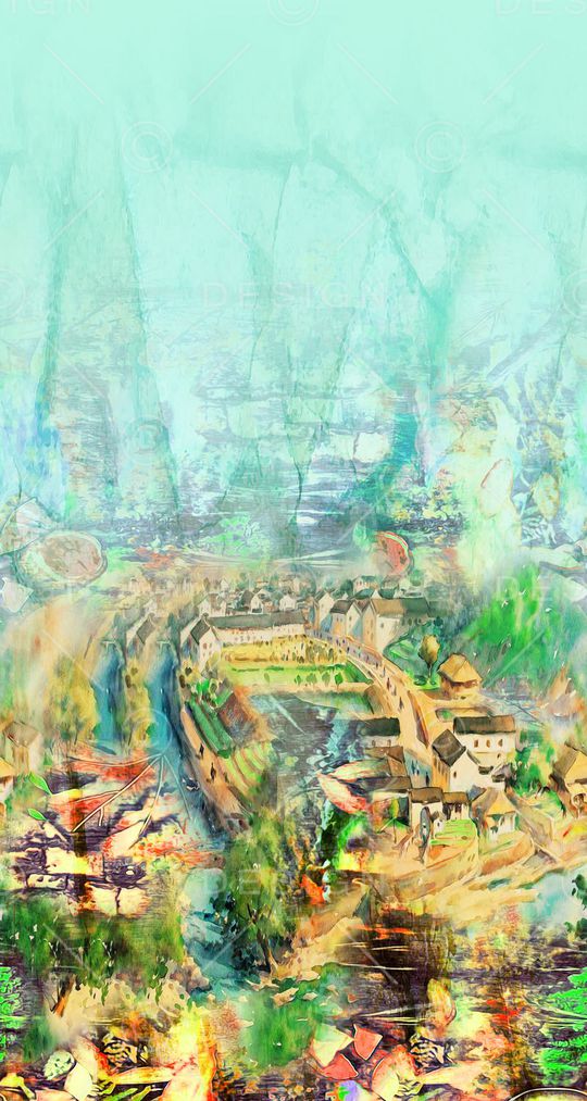 抽象印花华亿平台图片