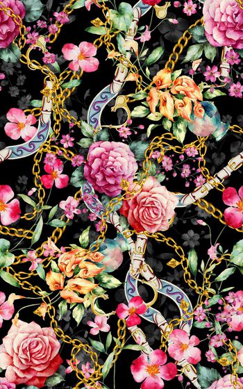 483119-大牌链条花瓶花卉