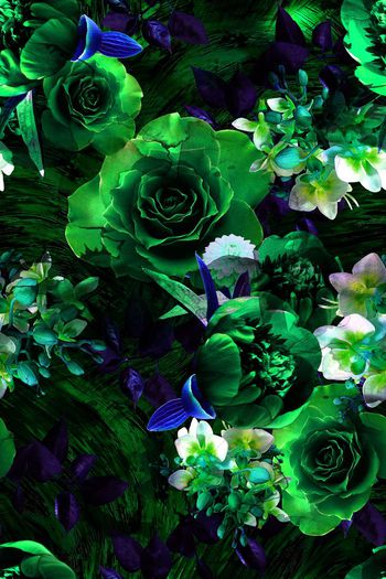 483216-原创时尚大牌花卉植物浓郁色彩秋冬优