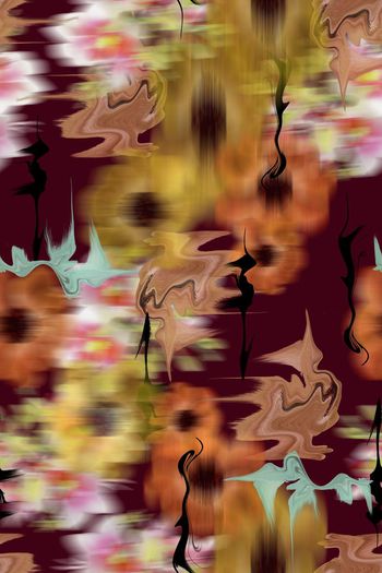 483241-原创时尚大牌优雅肌理花卉梦幻华亿平台